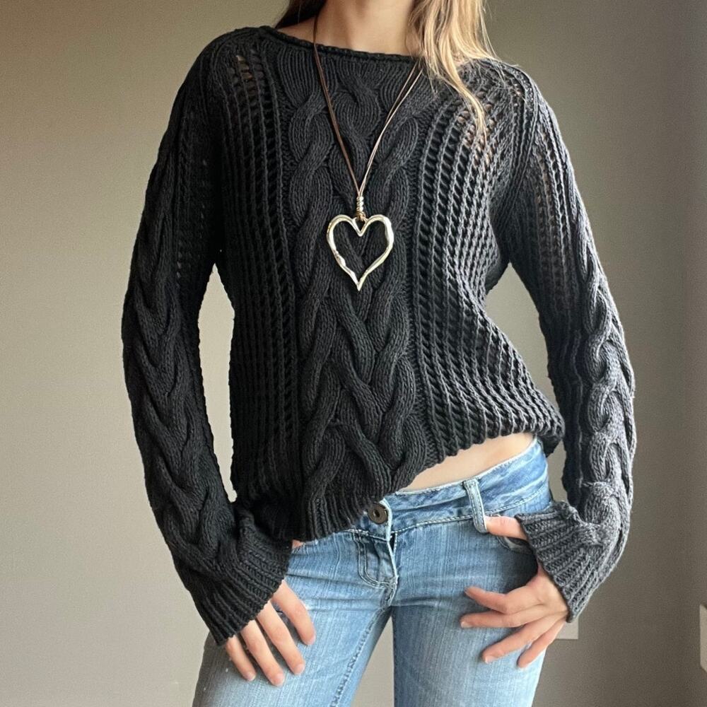 Black Knit Sweater